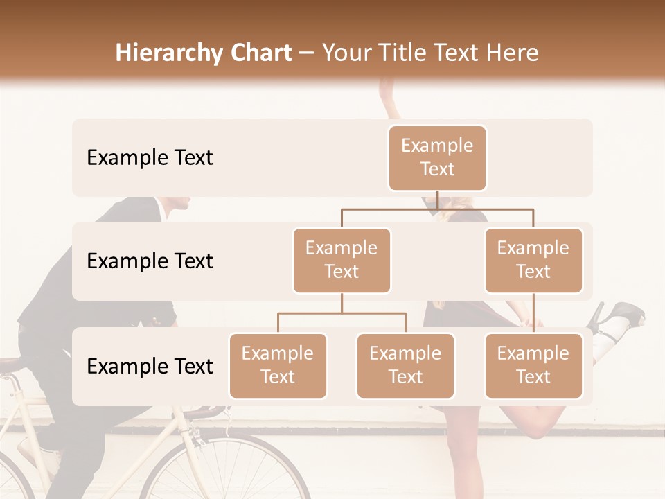 A Man Riding A Bike Next To A Woman PowerPoint Template