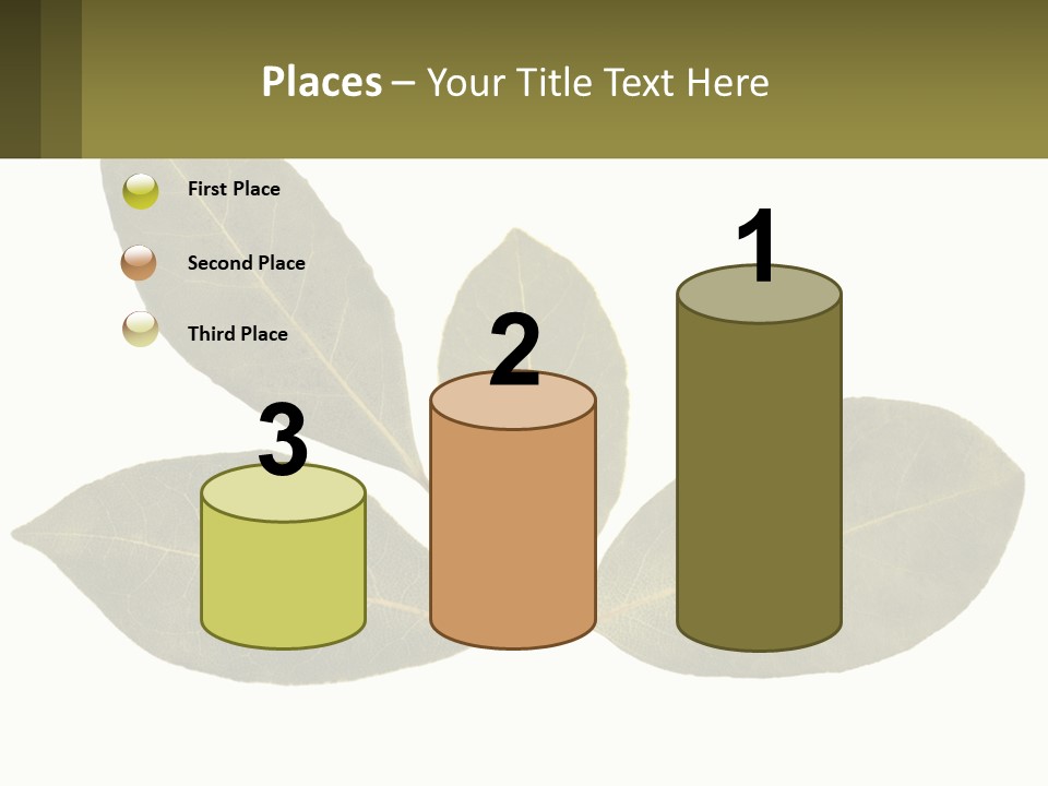 A Green Leaf Powerpoint Presentation Is Shown PowerPoint Template