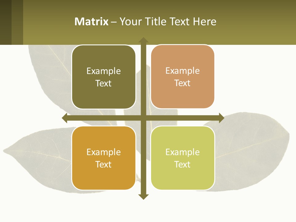 A Green Leaf Powerpoint Presentation Is Shown PowerPoint Template