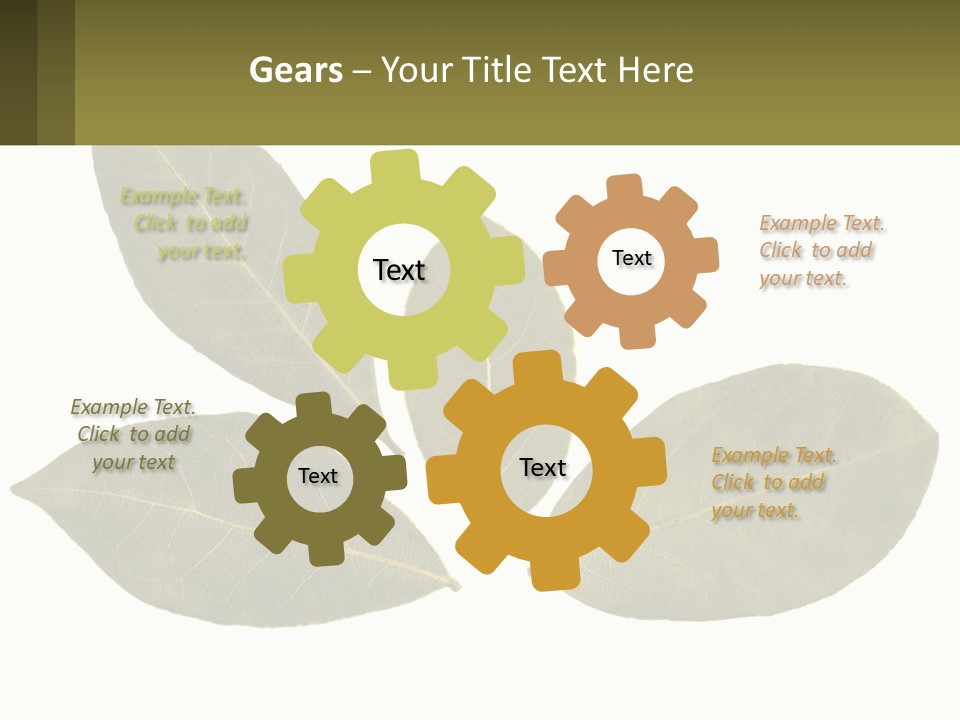 A Green Leaf Powerpoint Presentation Is Shown PowerPoint Template