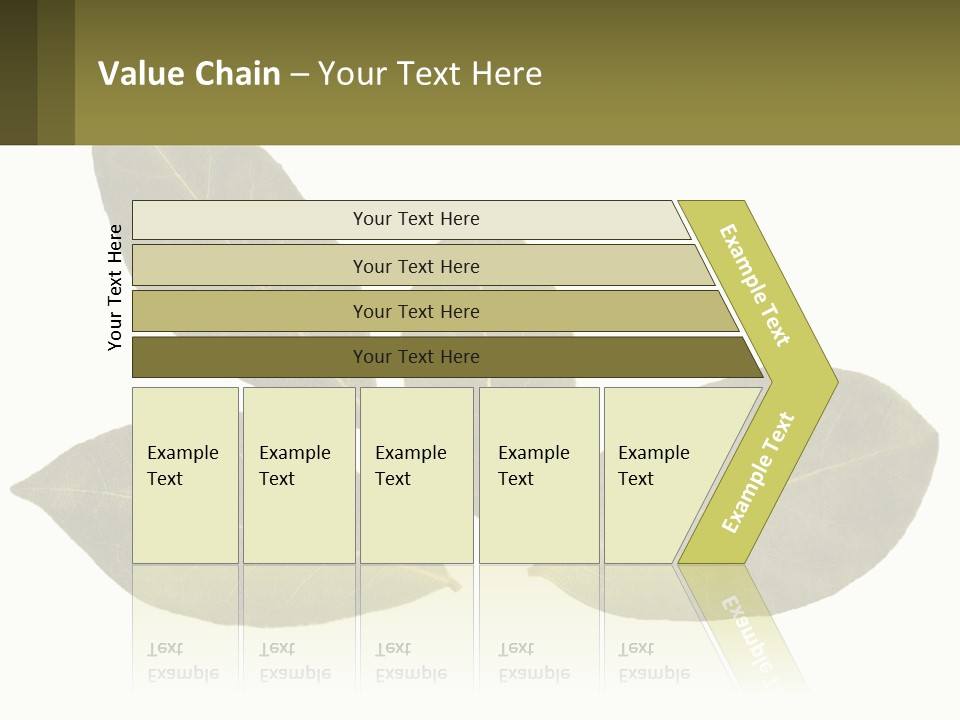 A Green Leaf Powerpoint Presentation Is Shown PowerPoint Template