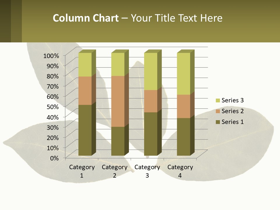 A Green Leaf Powerpoint Presentation Is Shown PowerPoint Template