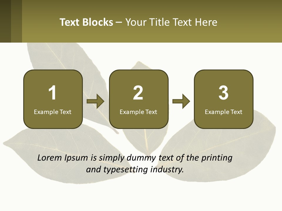 A Green Leaf Powerpoint Presentation Is Shown PowerPoint Template