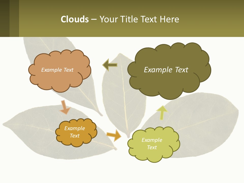 A Green Leaf Powerpoint Presentation Is Shown PowerPoint Template