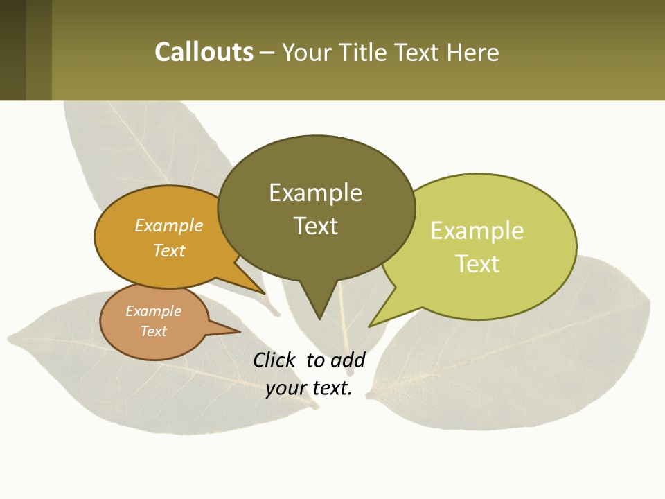 A Green Leaf Powerpoint Presentation Is Shown PowerPoint Template
