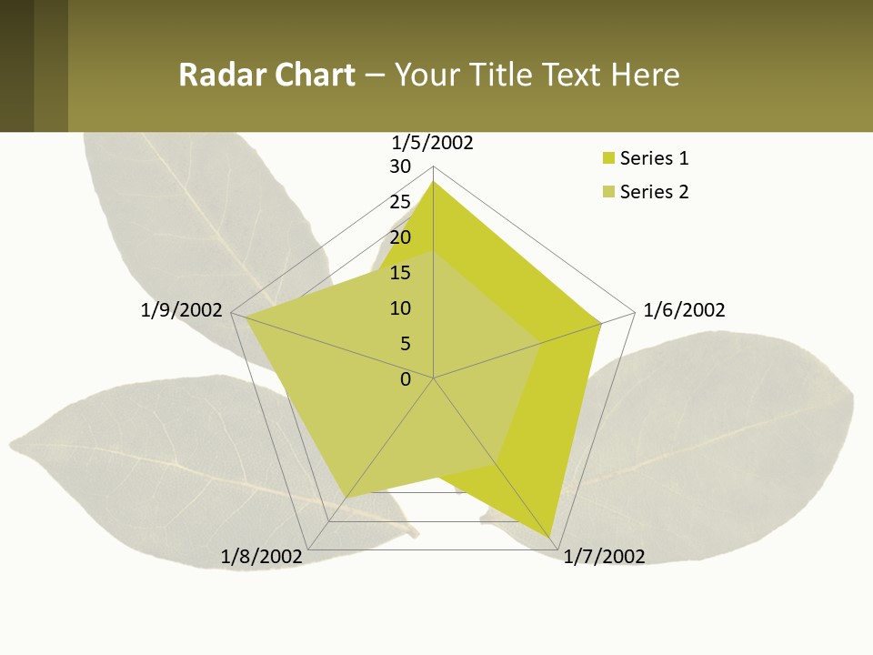 A Green Leaf Powerpoint Presentation Is Shown PowerPoint Template