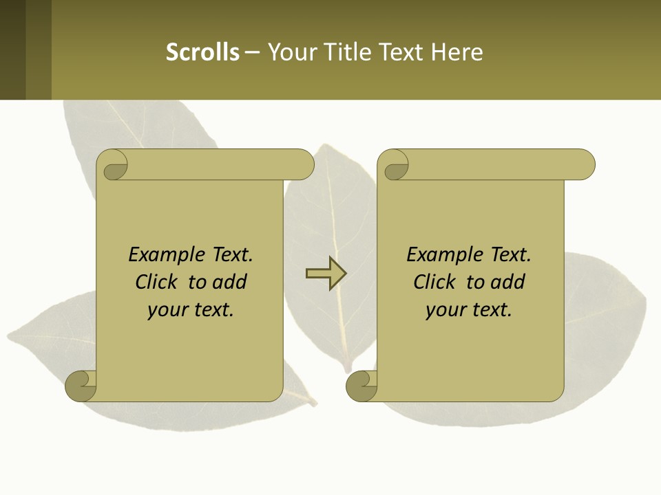 A Green Leaf Powerpoint Presentation Is Shown PowerPoint Template