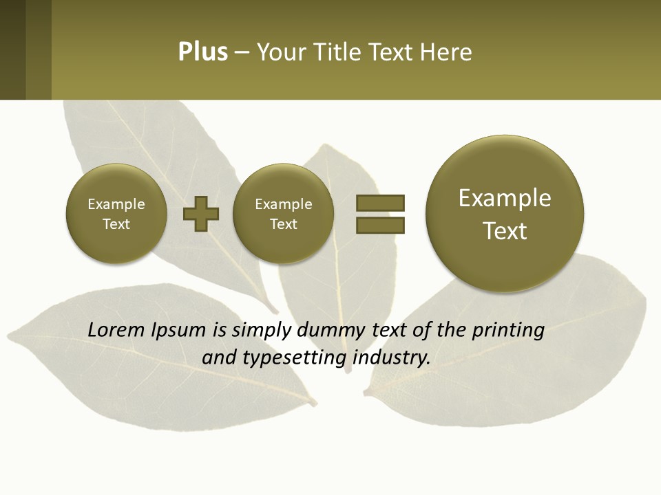 A Green Leaf Powerpoint Presentation Is Shown PowerPoint Template