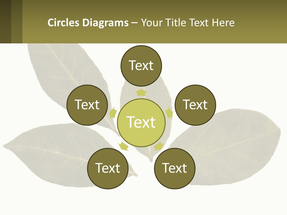 A Green Leaf Powerpoint Presentation Is Shown PowerPoint Template