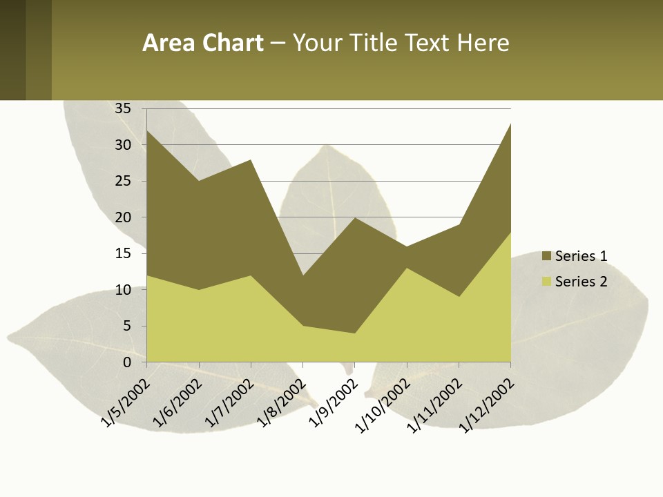 A Green Leaf Powerpoint Presentation Is Shown PowerPoint Template