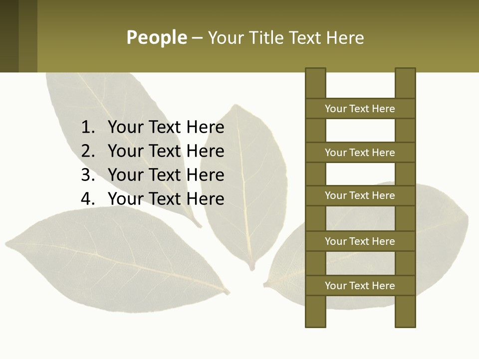 A Green Leaf Powerpoint Presentation Is Shown PowerPoint Template