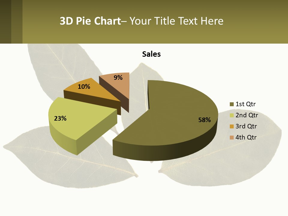 A Green Leaf Powerpoint Presentation Is Shown PowerPoint Template