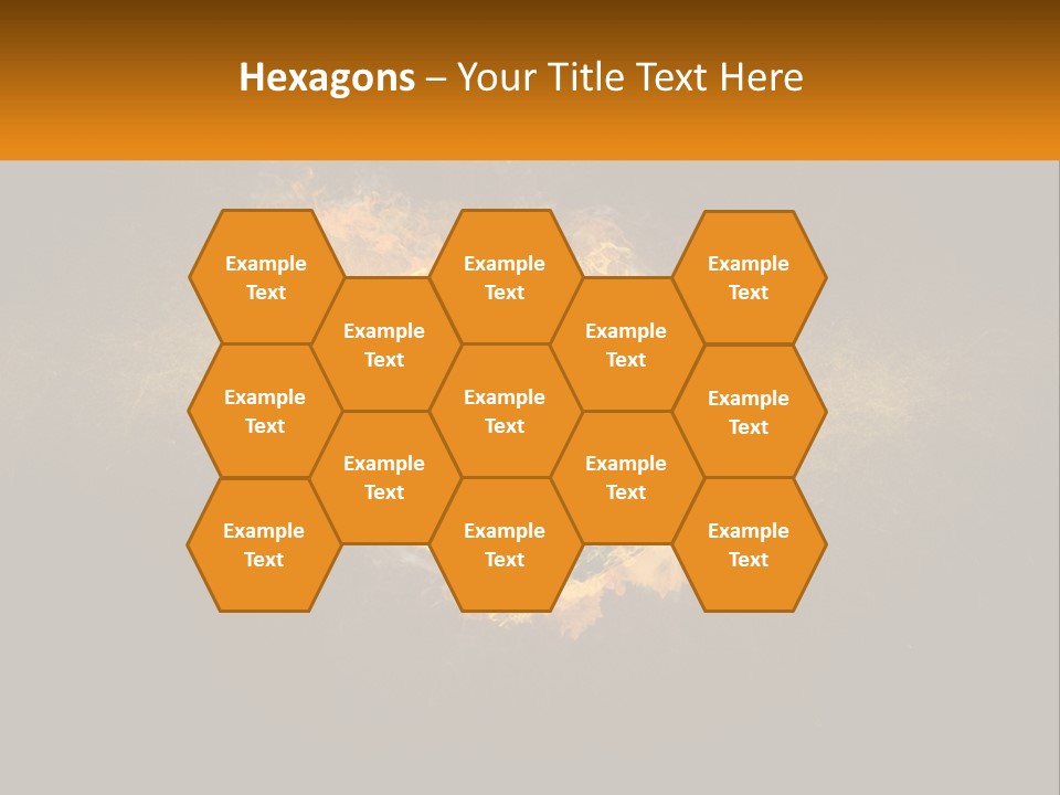 A Soccer Ball On Fire With A Black Background PowerPoint Template