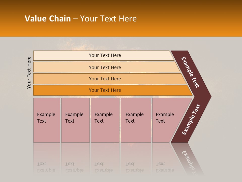 A Soccer Ball On Fire With A Black Background PowerPoint Template