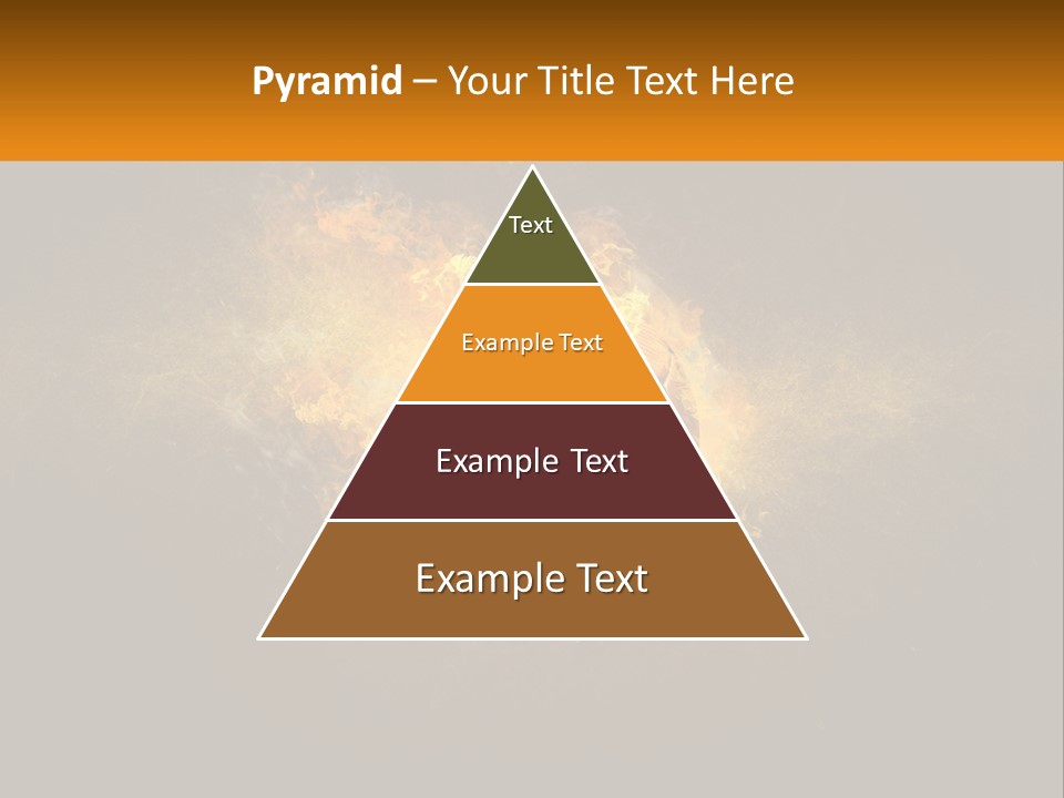 A Soccer Ball On Fire With A Black Background PowerPoint Template