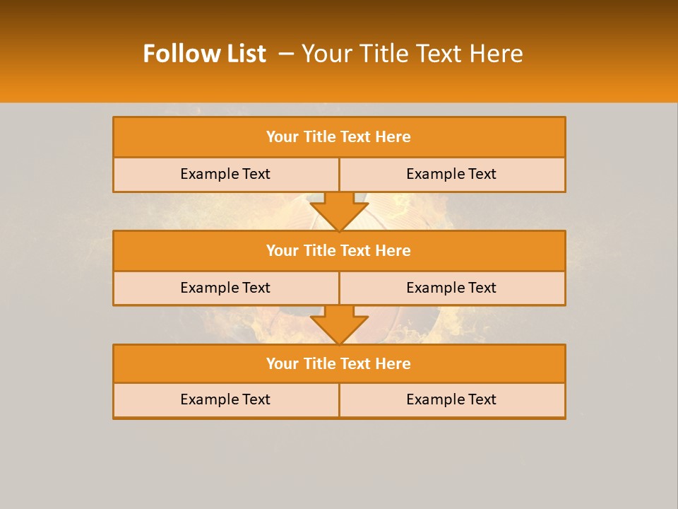 A Soccer Ball On Fire With A Black Background PowerPoint Template