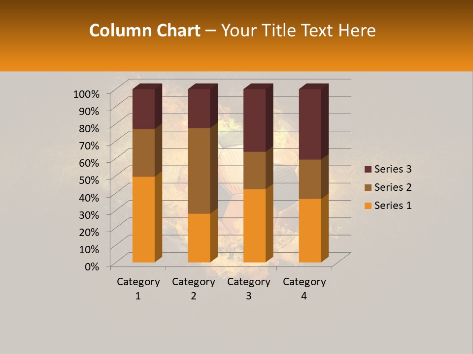 A Soccer Ball On Fire With A Black Background PowerPoint Template
