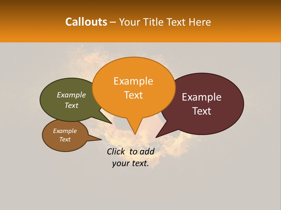 A Soccer Ball On Fire With A Black Background PowerPoint Template