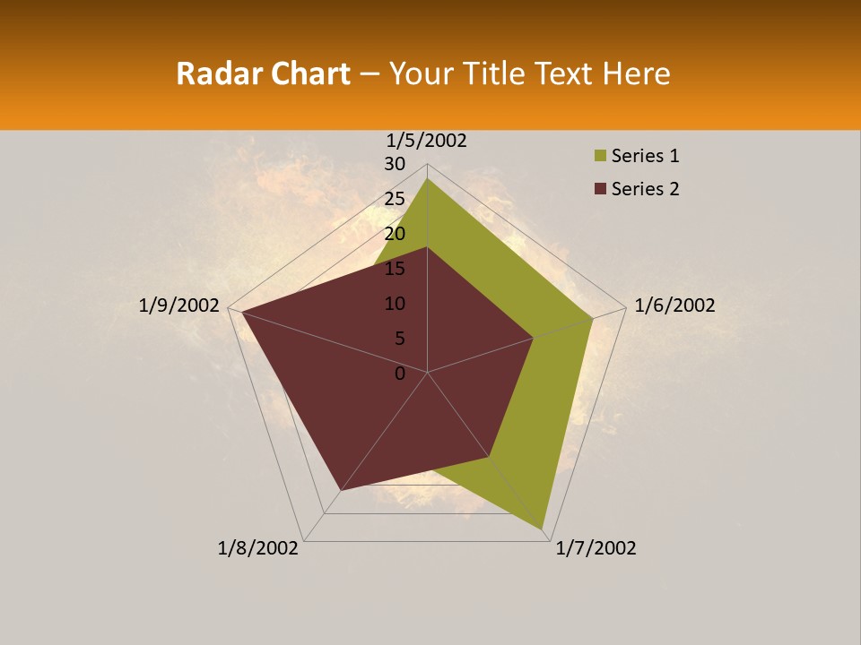 A Soccer Ball On Fire With A Black Background PowerPoint Template