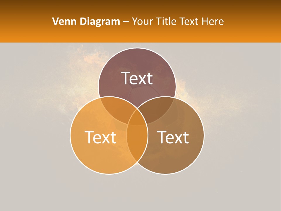 A Soccer Ball On Fire With A Black Background PowerPoint Template