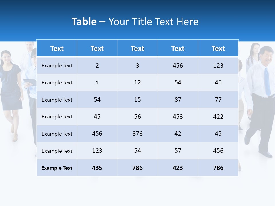 A Group Of Business People Walking Down A Street PowerPoint Template