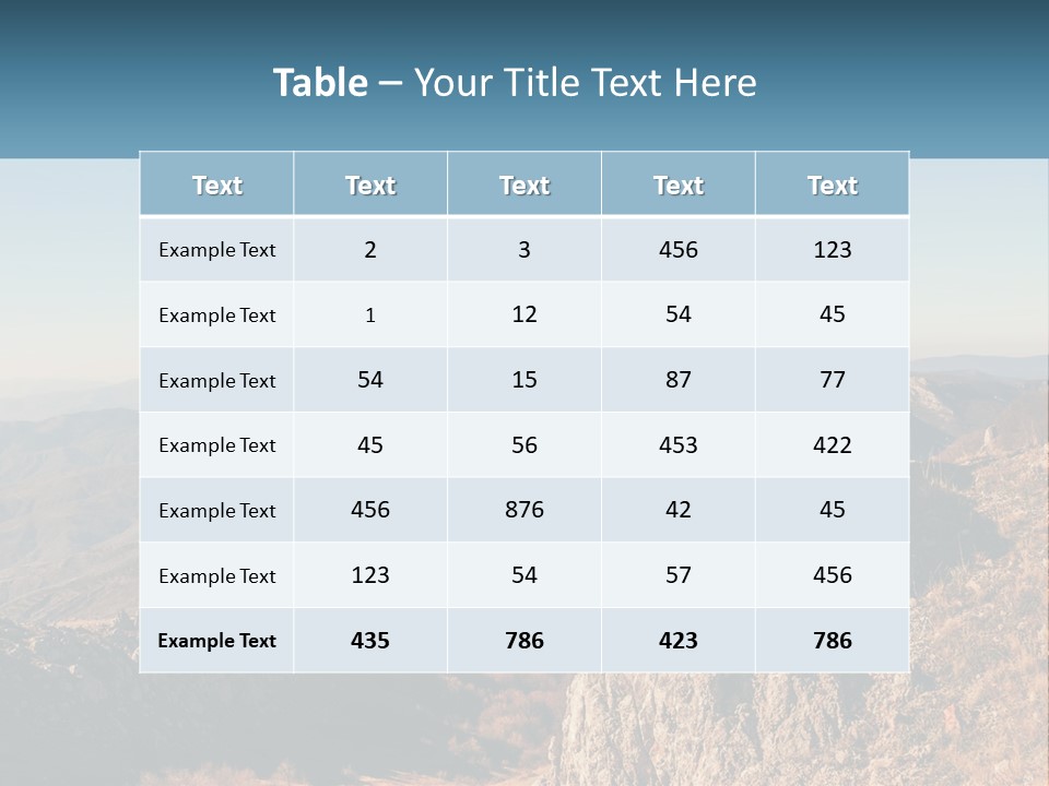 A Man Standing On Top Of A Rock On Top Of A Mountain PowerPoint Template