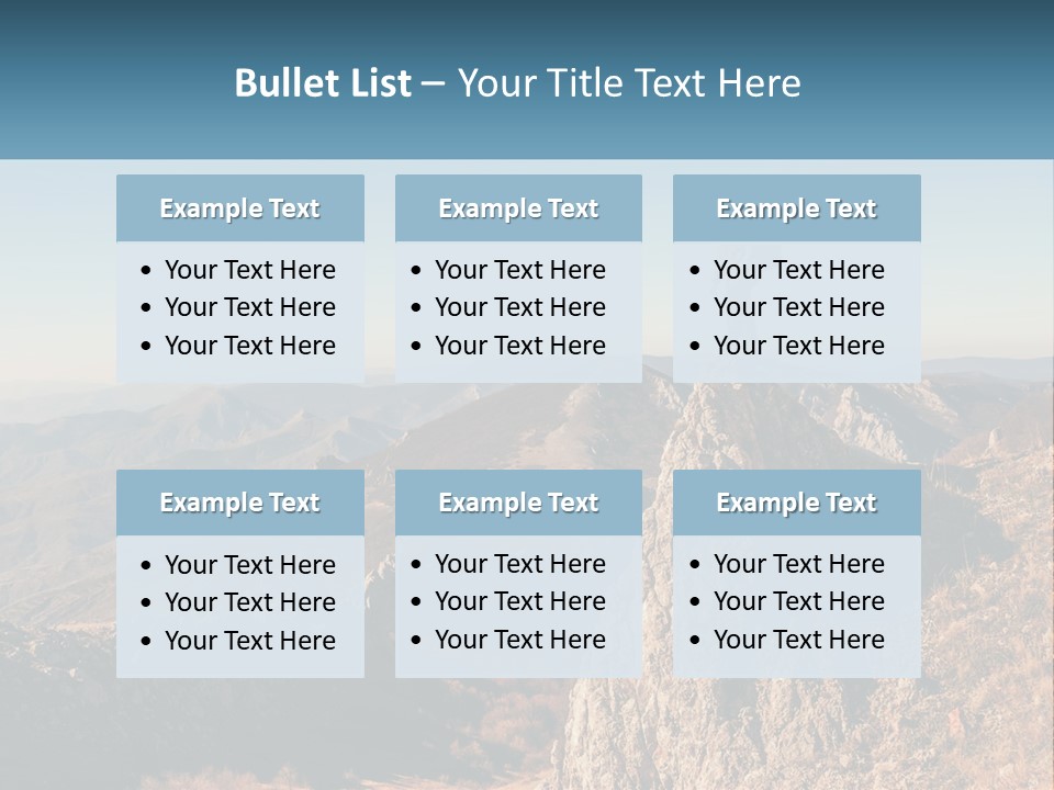 A Man Standing On Top Of A Rock On Top Of A Mountain PowerPoint Template