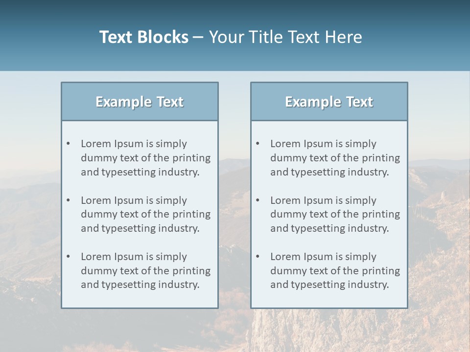 A Man Standing On Top Of A Rock On Top Of A Mountain PowerPoint Template