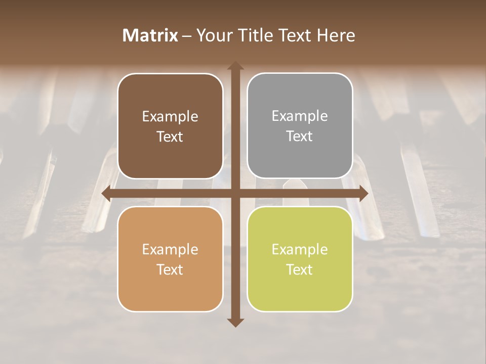 A Bunch Of Tools Sitting On Top Of A Wooden Table PowerPoint Template