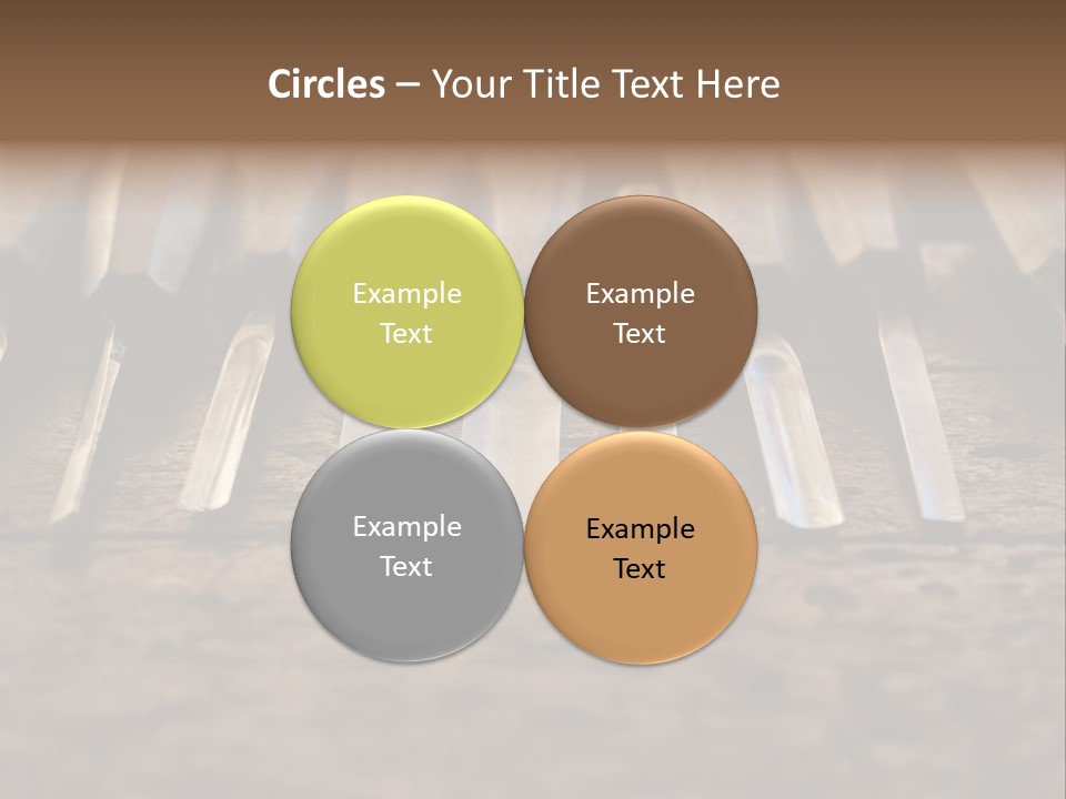 A Bunch Of Tools Sitting On Top Of A Wooden Table PowerPoint Template