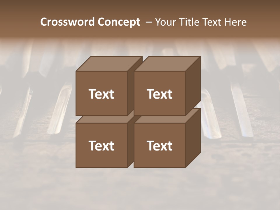 A Bunch Of Tools Sitting On Top Of A Wooden Table PowerPoint Template