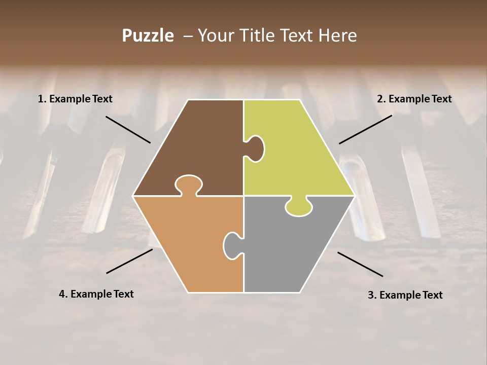 A Bunch Of Tools Sitting On Top Of A Wooden Table PowerPoint Template