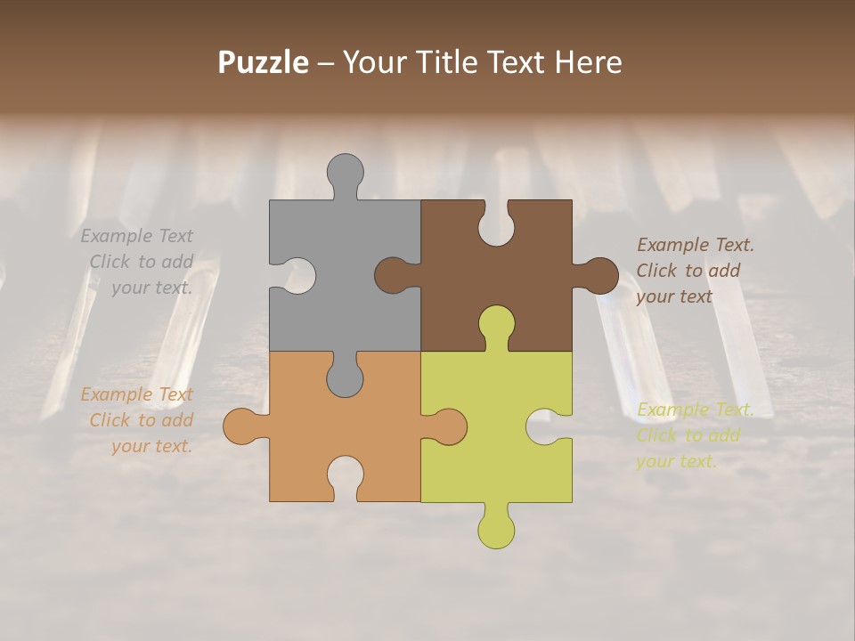 A Bunch Of Tools Sitting On Top Of A Wooden Table PowerPoint Template