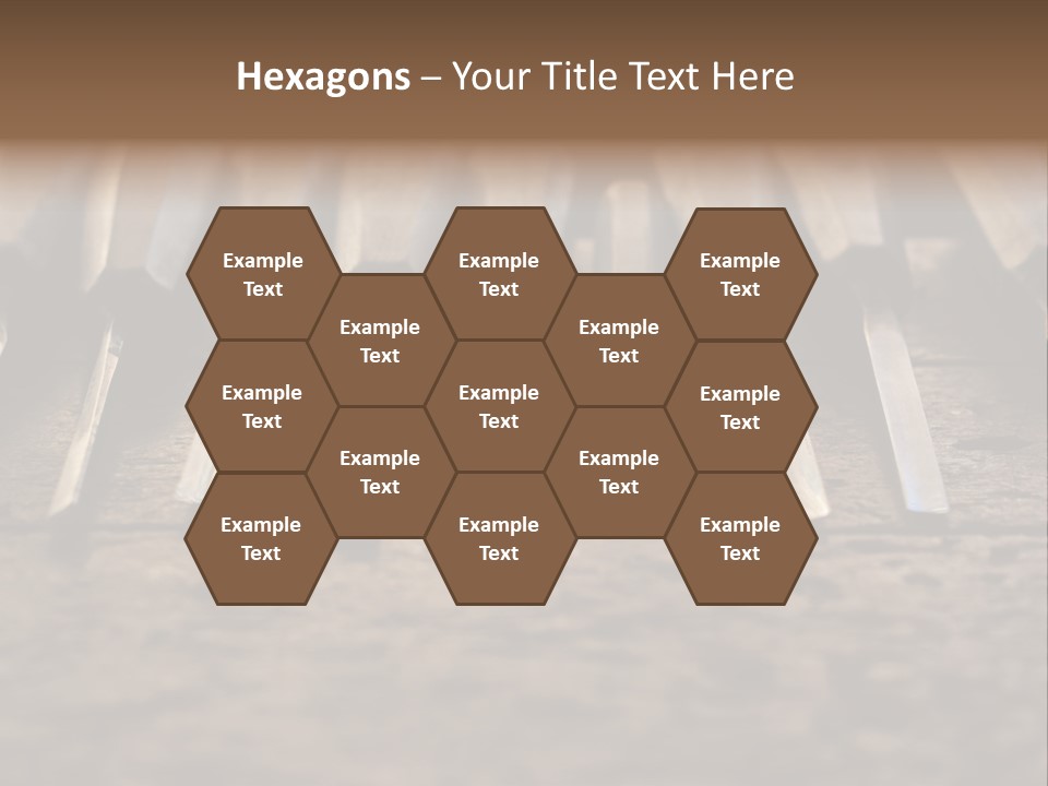 A Bunch Of Tools Sitting On Top Of A Wooden Table PowerPoint Template