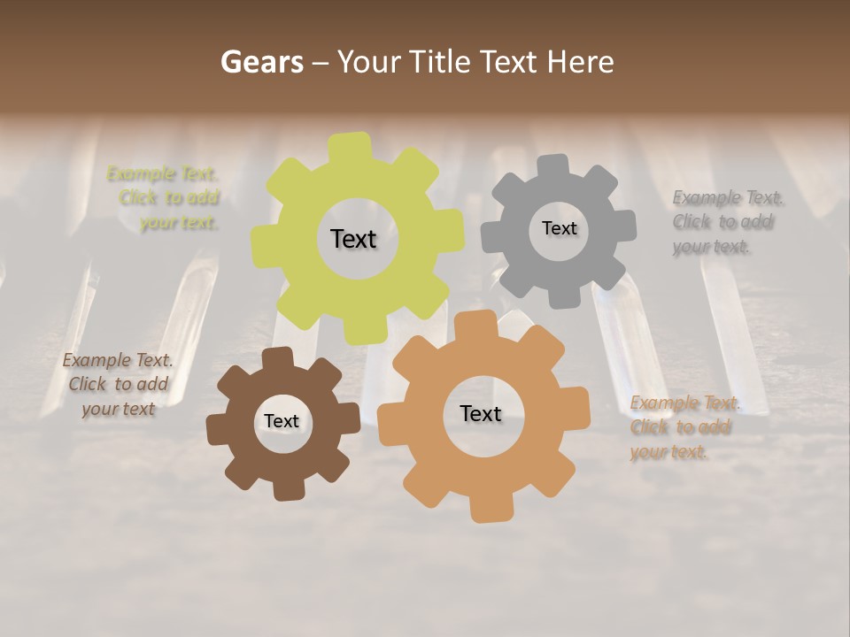 A Bunch Of Tools Sitting On Top Of A Wooden Table PowerPoint Template