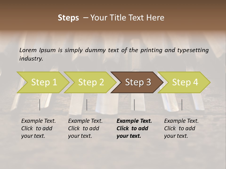 A Bunch Of Tools Sitting On Top Of A Wooden Table PowerPoint Template