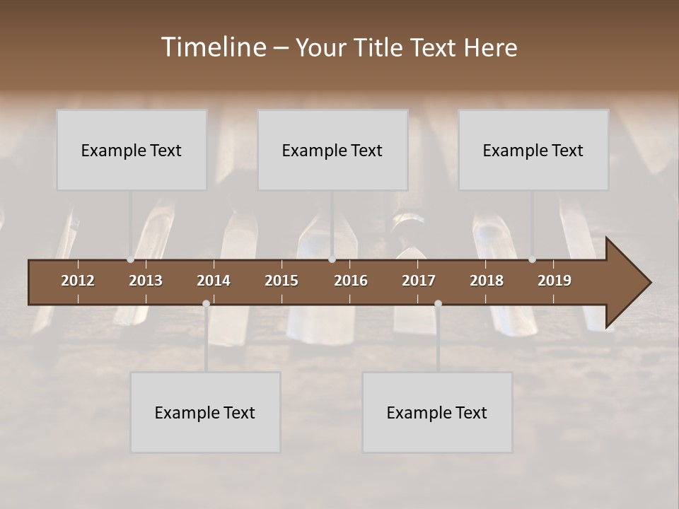 A Bunch Of Tools Sitting On Top Of A Wooden Table PowerPoint Template