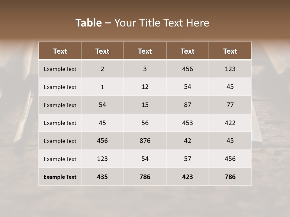 A Bunch Of Tools Sitting On Top Of A Wooden Table PowerPoint Template