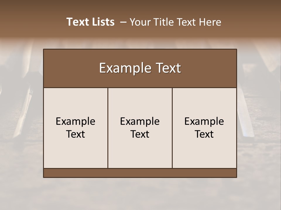 A Bunch Of Tools Sitting On Top Of A Wooden Table PowerPoint Template