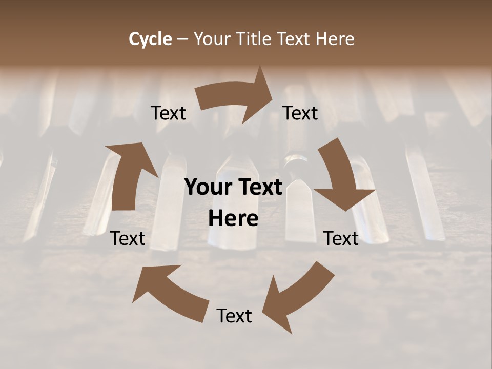 A Bunch Of Tools Sitting On Top Of A Wooden Table PowerPoint Template