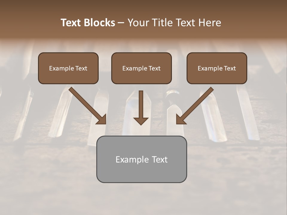 A Bunch Of Tools Sitting On Top Of A Wooden Table PowerPoint Template