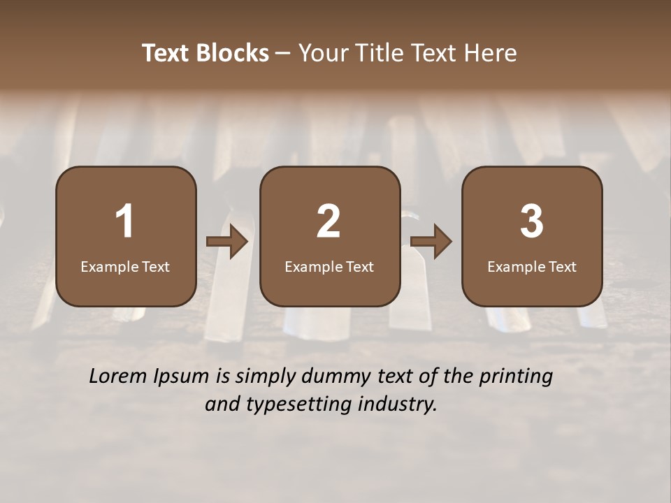 A Bunch Of Tools Sitting On Top Of A Wooden Table PowerPoint Template