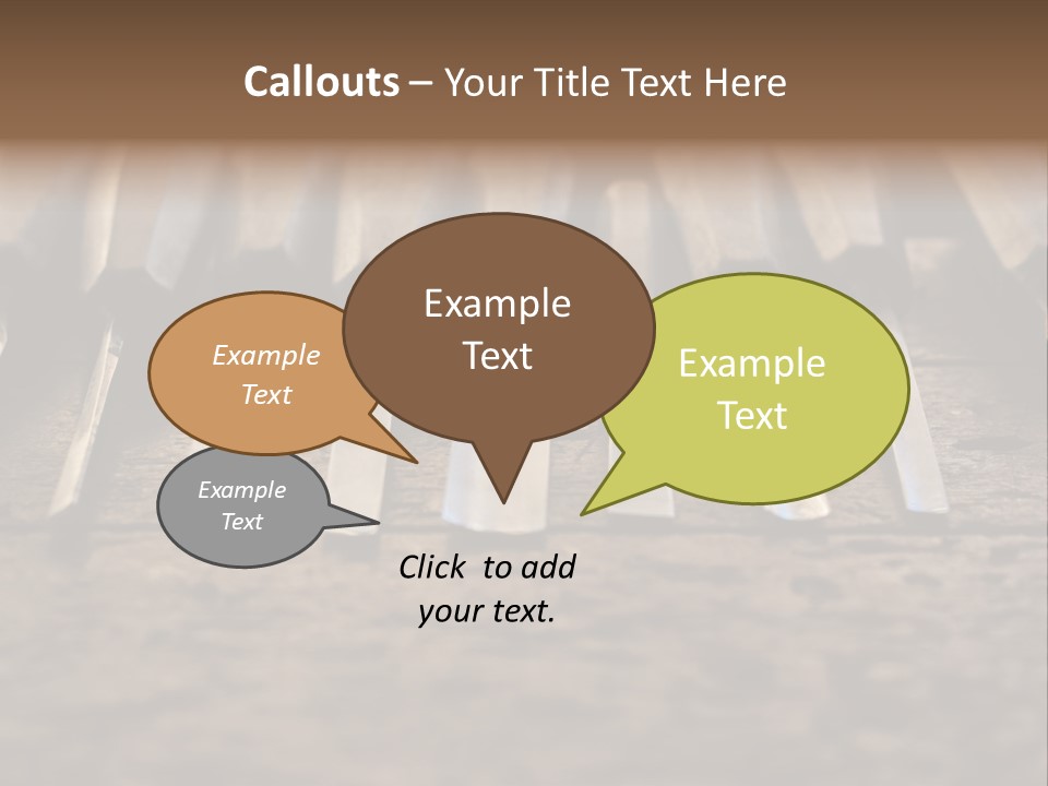 A Bunch Of Tools Sitting On Top Of A Wooden Table PowerPoint Template