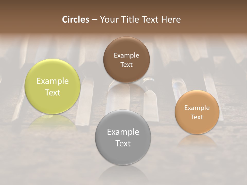 A Bunch Of Tools Sitting On Top Of A Wooden Table PowerPoint Template