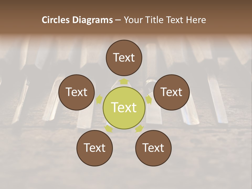 A Bunch Of Tools Sitting On Top Of A Wooden Table PowerPoint Template