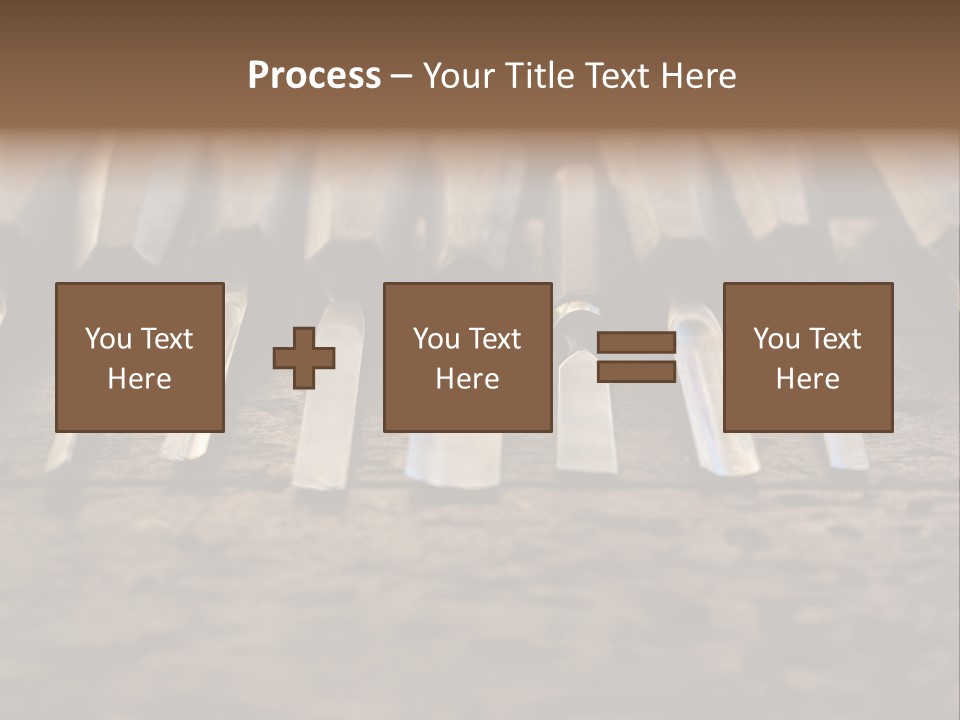 A Bunch Of Tools Sitting On Top Of A Wooden Table PowerPoint Template