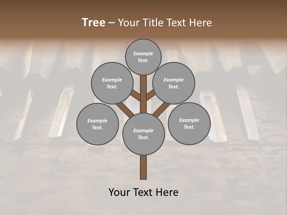 A Bunch Of Tools Sitting On Top Of A Wooden Table PowerPoint Template