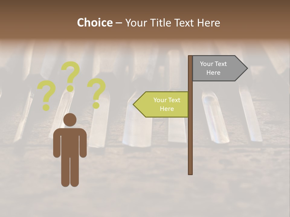 A Bunch Of Tools Sitting On Top Of A Wooden Table PowerPoint Template