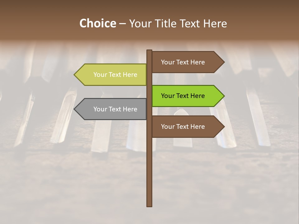 A Bunch Of Tools Sitting On Top Of A Wooden Table PowerPoint Template