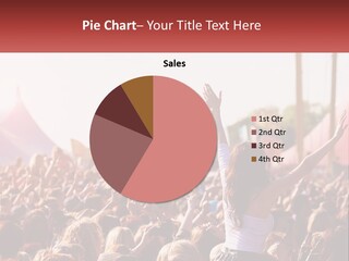 A Large Crowd Of People At A Music Festival PowerPoint Template